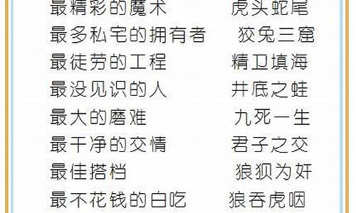 简单的成语_简单的成语大全 四字成语