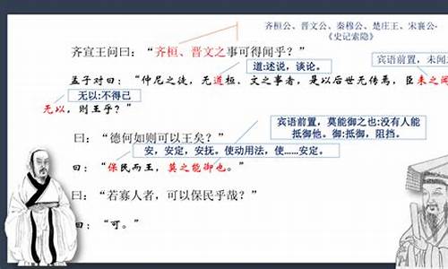 齐桓晋文之事成语归纳总结图_齐桓晋文之事