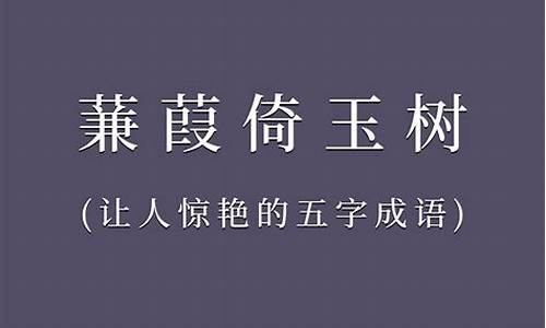 五字开头成语大全寓意好的寓意_五字开头成