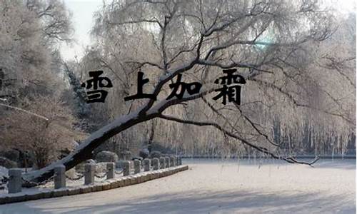 雪上加霜的意思