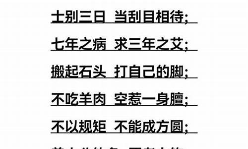 九个字的成语有哪些成语大全集_九个字的成语有哪些成语大全集图片